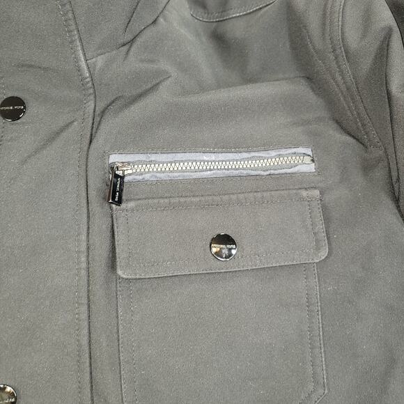 Michael Kors Jacket Womens Sz XL Black Designer Winter Fall Cold RN 121545 Coat - Picture 13 of 16